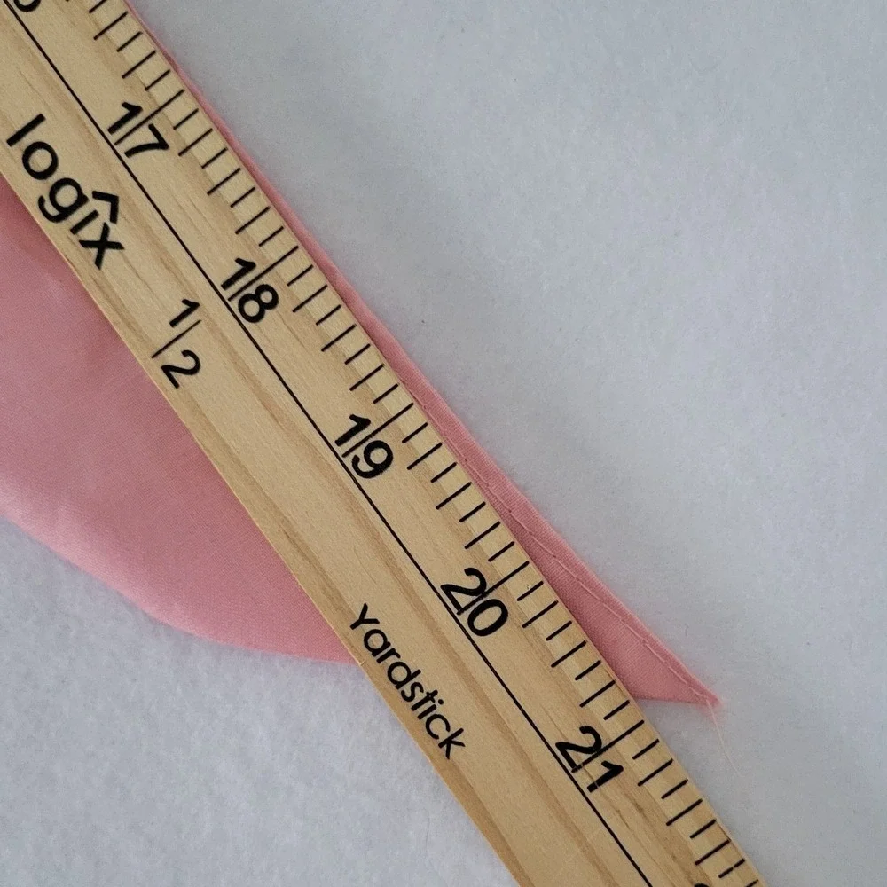 Vintage NOS Kitchen Apron Union Tag‎ Pink Floral Heart 50's Cotton New Old Stock